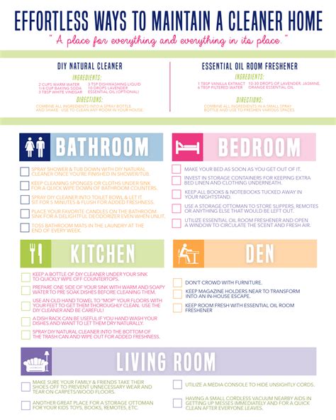 Effortless Tips On How To Keep A House Clean Free Printable