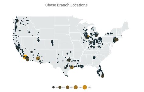 Chase Locations Map Map Of The World
