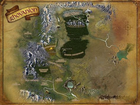 Rhovanion Sindarin For Wilderland Is A Land In The North East Of