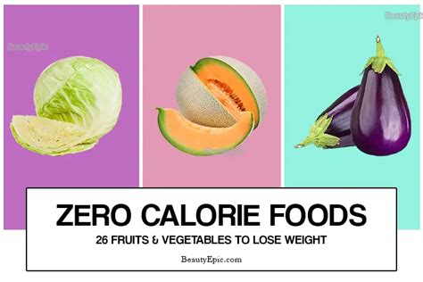 Zero Calorie Foods 26 Fruits And Vegetables To Lose Weight