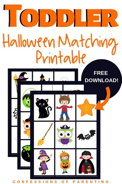 Free Halloween Matching Game For Kids Confessions Of Parenting