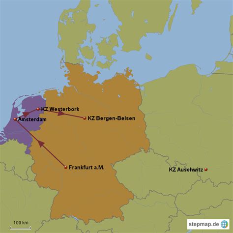 Stepmap Weg Von Anne Frank Landkarte Für Deutschland