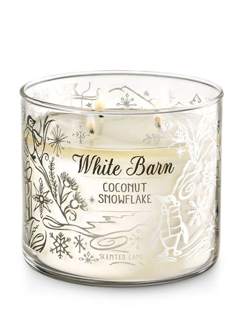 Bath And Body Works White Barn Candle 3 Wick 145 Ounce Coconut