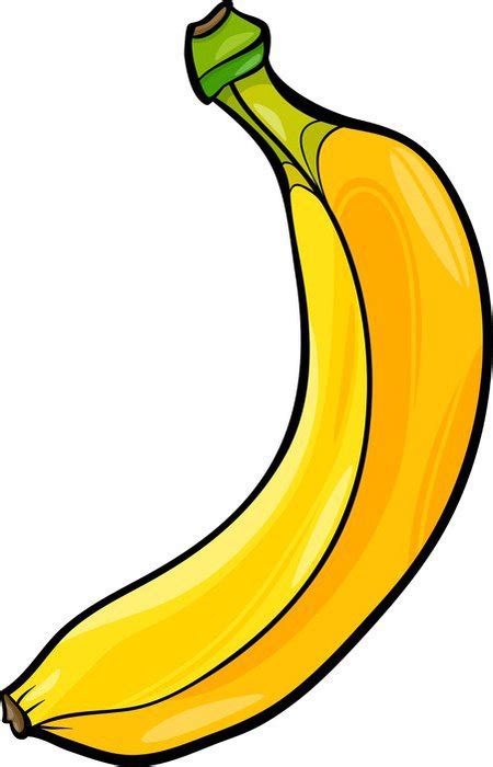 Cuadro En Lienzo Ilustración De Dibujos Animados De Frutas De Plátano