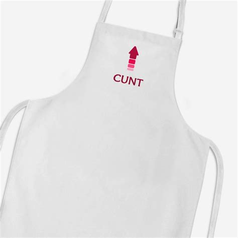 Cunt Arrow Apron Rude Aprons Slightly Disturbed