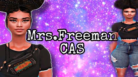 The Sims 4 Create A Sim Black Sim Cas Mrs Freeman Youtube