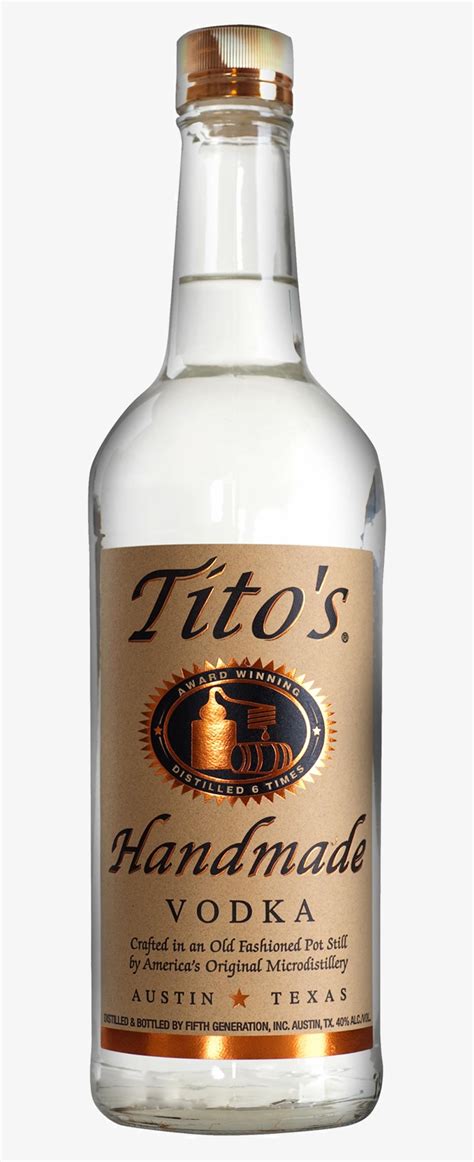 Download Tito S Handmade Vodka Ml Tito S Handmade Vodka Ml Bottle Transparent Png