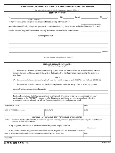 Da Form 5018 R Fill Out And Sign Online Dochub