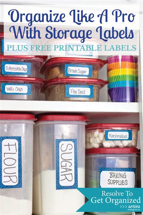 Organize Like A Pro With Free Printable Labels