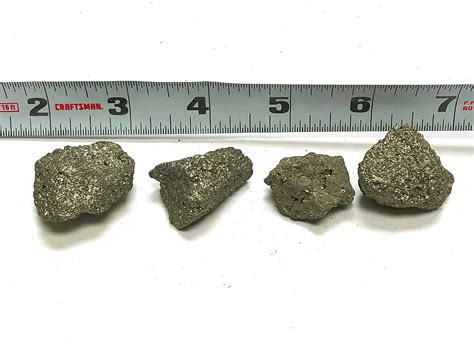 Zentron Crystal Collection Natural Rough Pyrite Fools Gold 1 Pieces