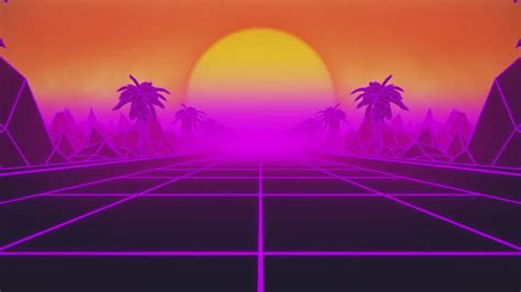 Retro Sunset Loop Stock Motion Graphics Motion Array