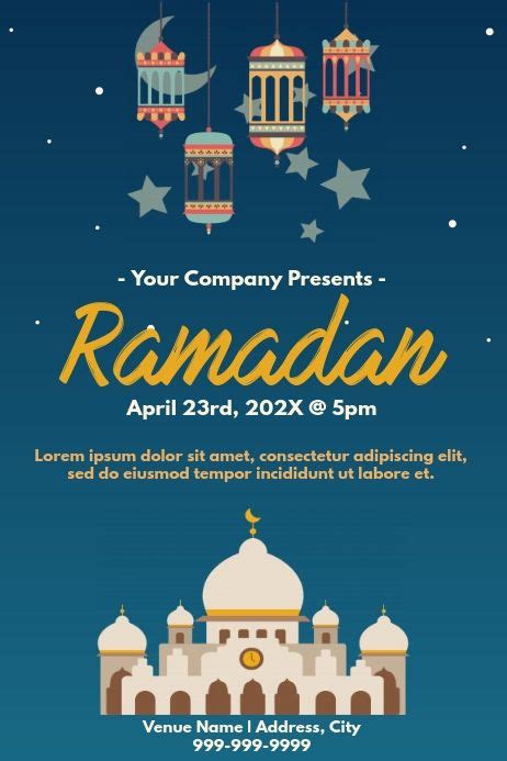 Pin On Ramadan Poster Templates