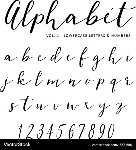 Hand Drawn Alphabet Stunning Script Fonts Creative Ma