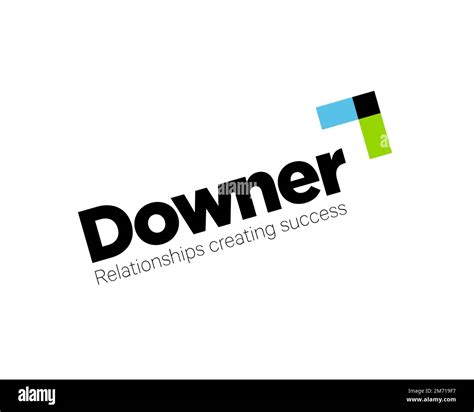 Downer Group Rotated Logo White Background Stock Photo Alamy