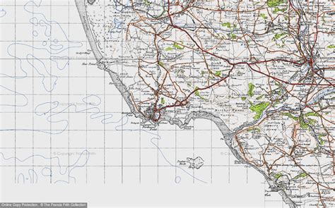 Historic Ordnance Survey Map Of Porthcawl 1947