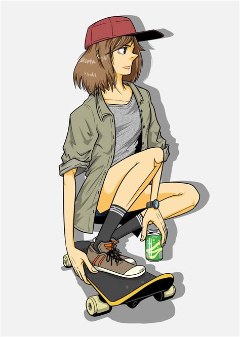 Drawing Of A Skater Girl Drawing Art Ideas