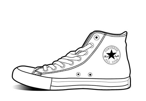 This coloring book includes 4 different pages of converse shoes for you to color and build your own designs. Free Shoe Outline Template, Download Free Clip Art, Free ...