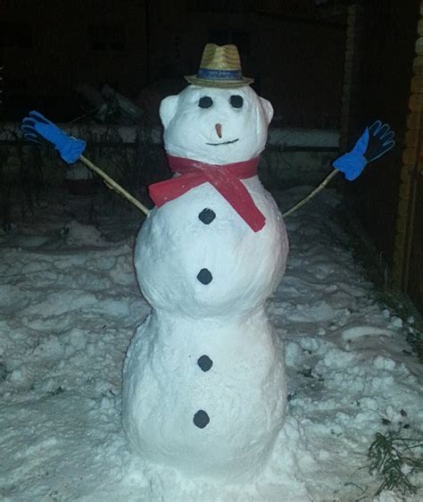 Fileschneemann Snowman In Straubing Bavaria 14 12 31