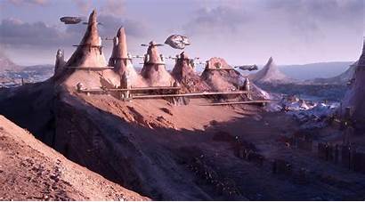 Dune Futuristic Wallpapers Mountains Arrakis Fantasy Wiki