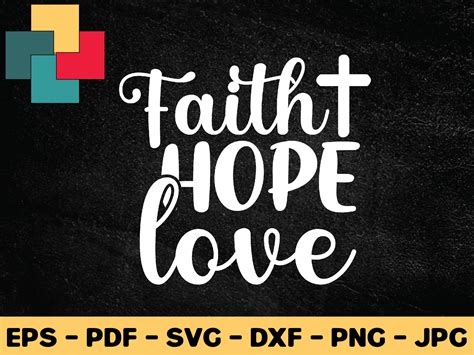 Faith Hope Love Svg Design Graphic By Creativeprosvg · Creative Fabrica