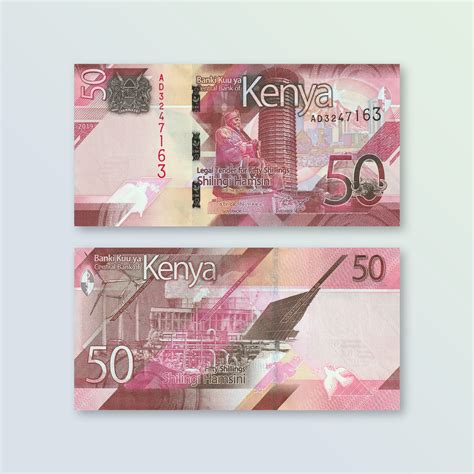 Kenya Full Set 5 Pcs 50 100 200 500 1000 Shillings 2019 Latest Series Unc Ebay