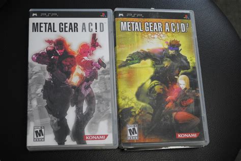 Metal Gear Acid 2 Psp With Case Manual And 3d Glasses Metal Gear