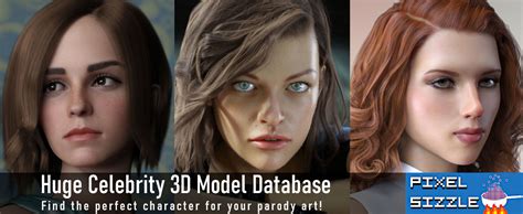 Exciting Daz Studio And Poser Content 3d Models And Celebrity Lookalikes