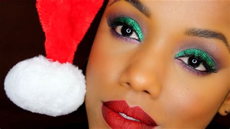 Christmas Inspired Makeup Tutorial Ellarie Youtube