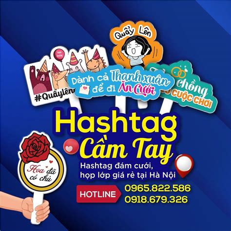 Hashtag Cầm Tay, Hashtag đám cưới, hashtag họp lớp giá rẻ ...
