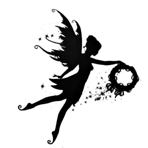 Silhouette Fairy Stencil Shadow Fairies Png Download 639640 Free