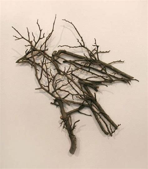 Twig Bird Twig Art Branch Art Driftwood Art