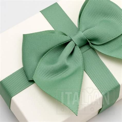 Sage Green Cm Grosgrain Ribbon Bow Self Adhesive Pack