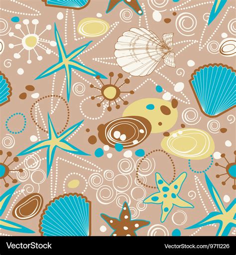 Beach Pattern Summer Background Royalty Free Vector Image