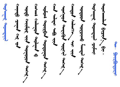 Монгол бичиг ( Mongolian script ): Тусгаар тогтнол шүлгээс (1)
