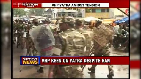 Up Vhp Keen On Ayodhya Yatra Despite Ban Security Beefed Up News18