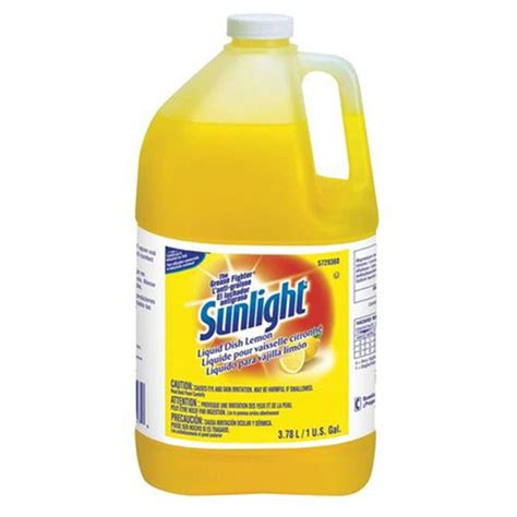 Diversey 95729360 1 Gal Sunlight Dish Liquid Soap Lemon Case Of 4