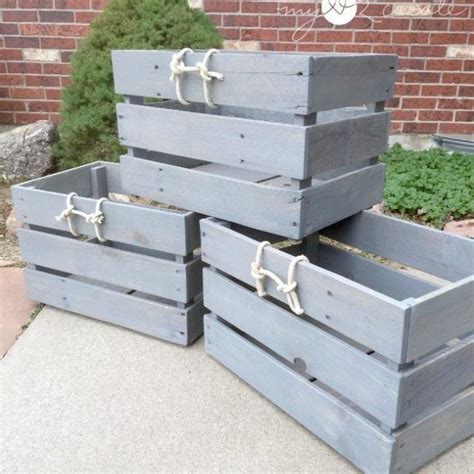 Stackable Pallet Crates Pallet Crates Pallet Diy Diy Storage Crate