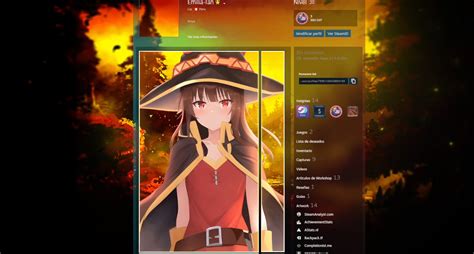 Animated Steam Profile Artwork Megumin By Loshyv3 On Deviantart