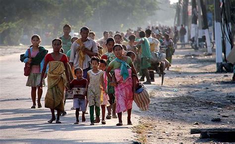 In Village Worst Hit By Assam Violence Houses Burn Hundreds Flee
