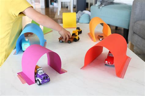 Easy Paper Tunnels For Little Car Lovers Mamapapabubba