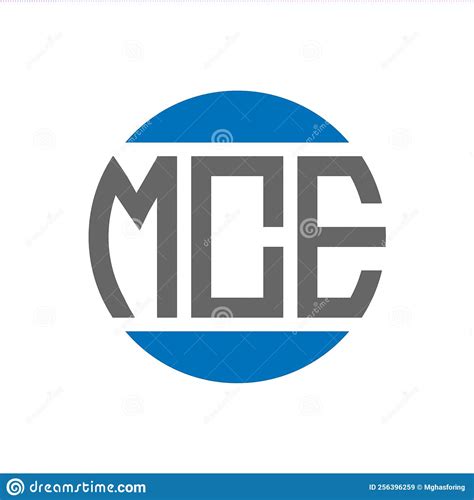 Mce Letter Logo Design On White Background Mce Creative Initials