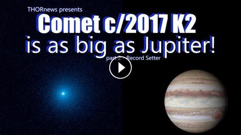 Jupiter Sized Comet Inbound To Our Inner Solar System C2017 K2 Is A