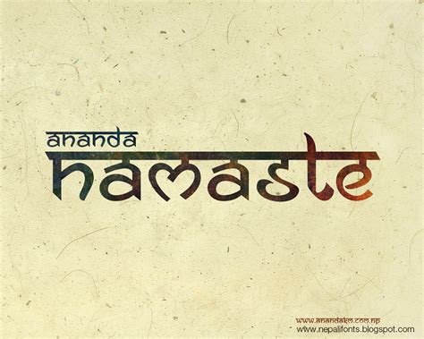 To embed a font, copy the code into the <head> of your html. Ananda Namaste Free Font on Behance