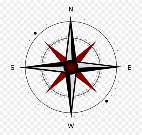 Compass Showing North South East West Foto Kolekcija
