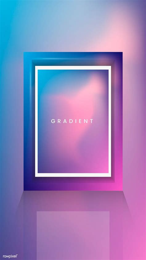 Blue Gradient Poster Template Vector Premium Image By