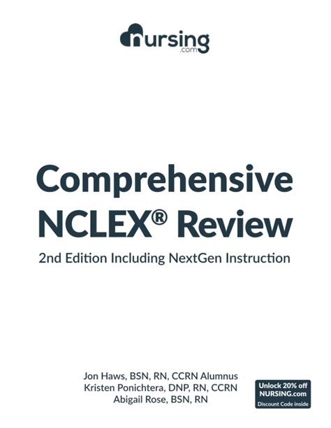 Buy Nursing Com Comprehensive Nclex Review Book Includes Nextgen
