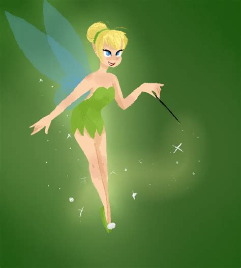Tinkerbell 🍃 🌿first Drawing 😃 Disney Amino