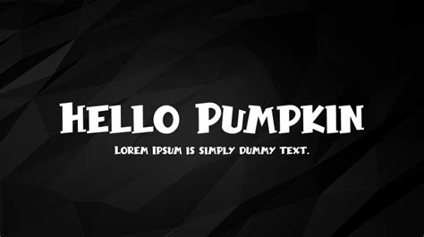 Hello Pumpkin Font Download Free For Desktop And Webfont