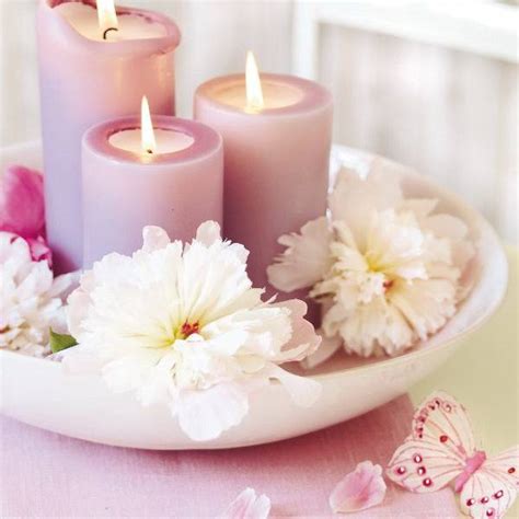 Jinxskill Candles With Flowers Inside Spa Themed Candles Flowers