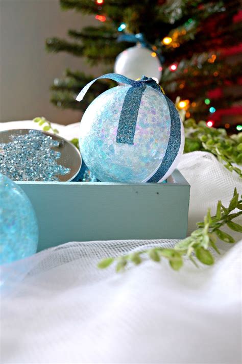 Diy Glitter And Glue Ornaments This Design Journal